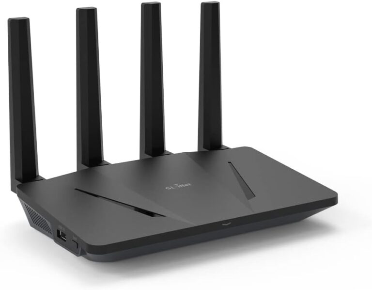 Roteador Gl.inet Flint Gl-ax1800 Vpn Wifi6 Adblock Openwrt Gl-inet (GL.iNet GL-AX1800 WiFi 6 Router Dual Band Gigabit Wireless Internet Router)