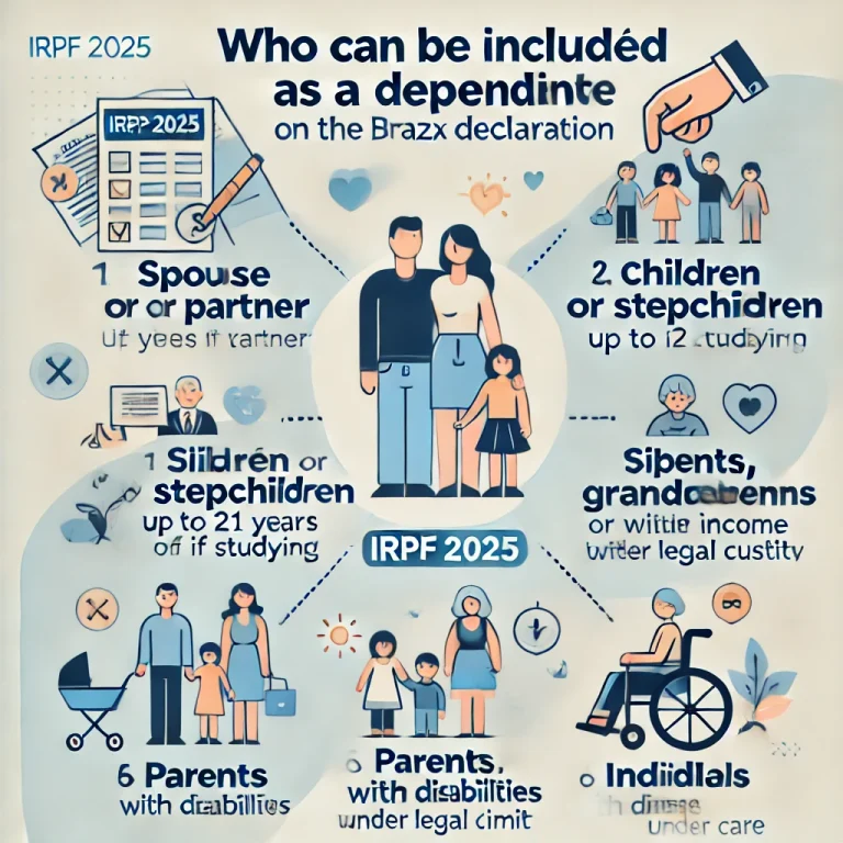 Quem pode ser incluído como dependente no IRPF 2025?